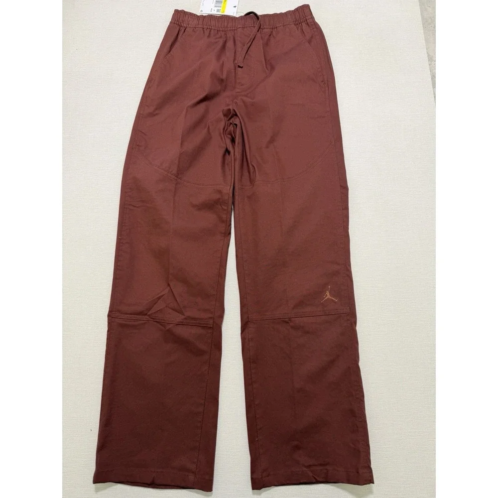 Nike Jordan Essentials Woven Drawstring Pants HF9329-231 Burgundy Men Size S